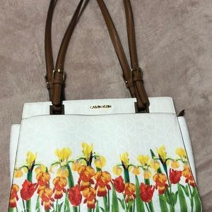 Calvin Klein floral purse